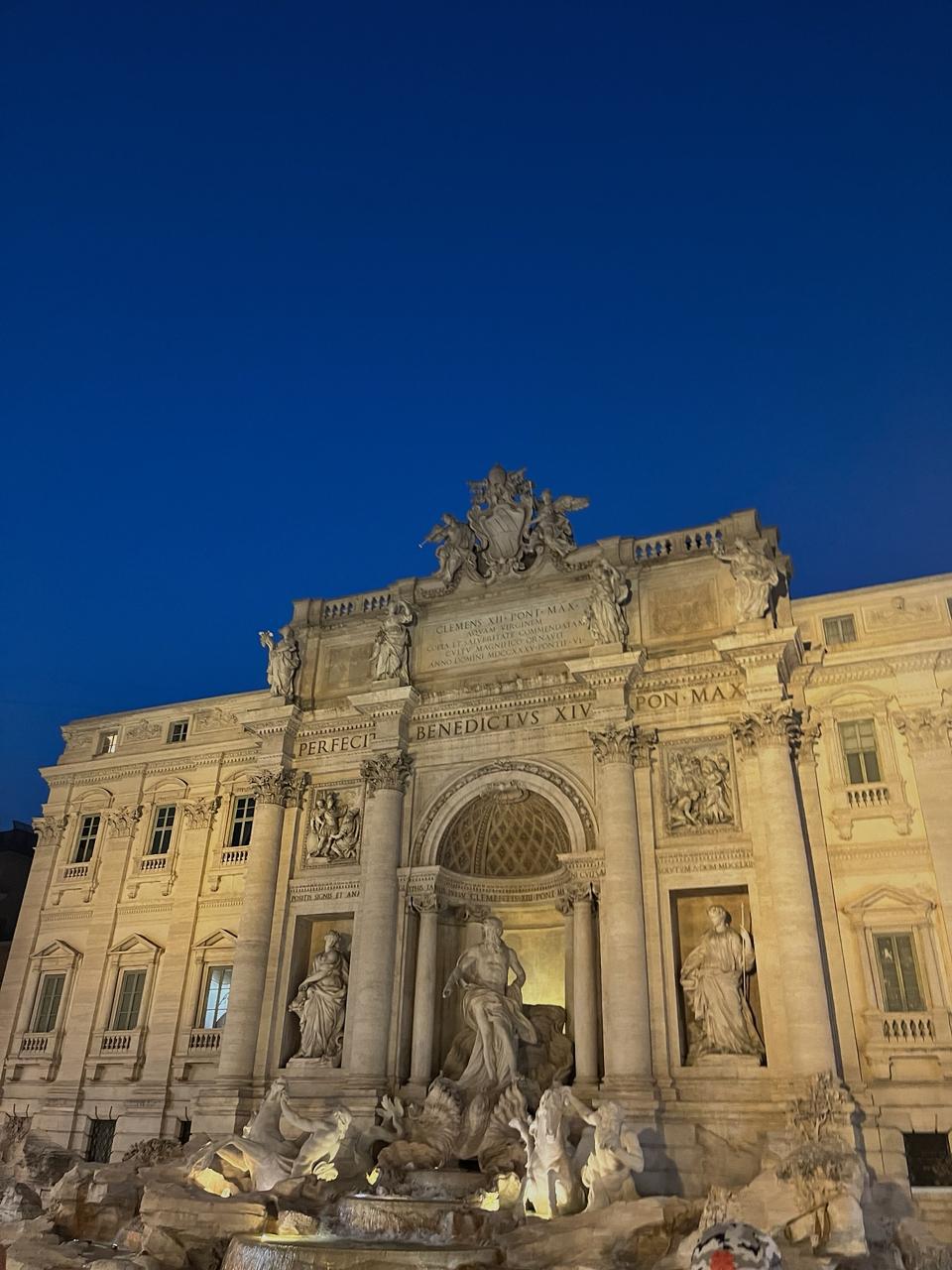 Trevi Fountain at twilight